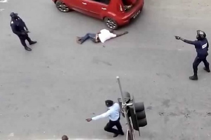 Marginais alvejados mortalmente pela polícia na Senado da Câmara
