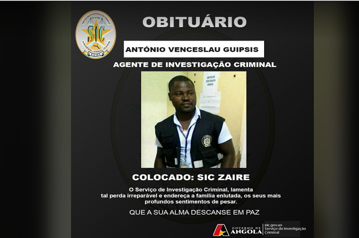 Zaire: Investigação Criminal no encalço dos bandidos que mataram agente do SIC