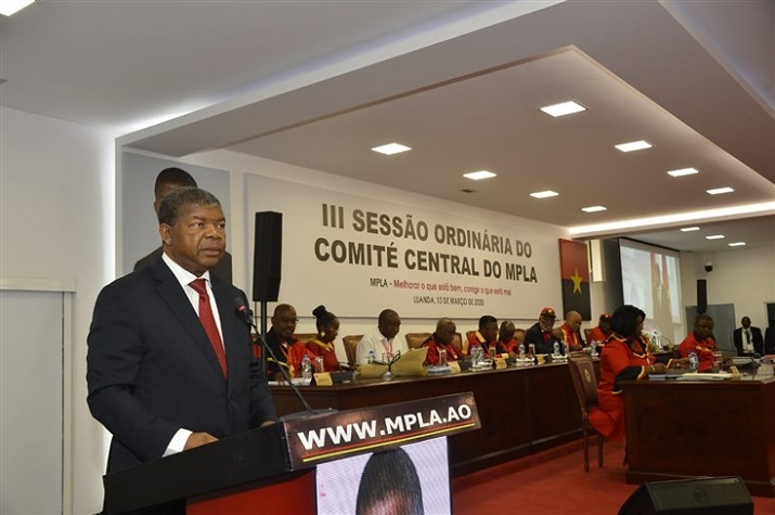 Comité Central do MPLA reafirma lealdade à liderança de João Lourenço