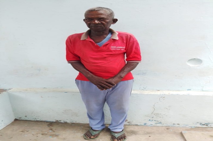 Detido ancião de 64 anos de idade por violar sexualmente menor de 9 anos