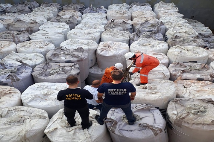 Brasil apreende 1,8 toneladas de cocaína com destino a Espanha, França e Ghana