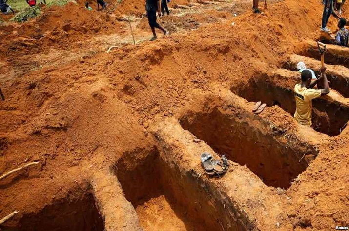 Kibala: Cidadão enterrado vivo em pleno funeral depois de ser acusado de feiticeiro