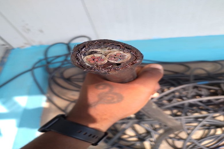 Flagrante: Desmantelada rede de marginais que furtava cabos eléctricos na Deolinda Rodrigues