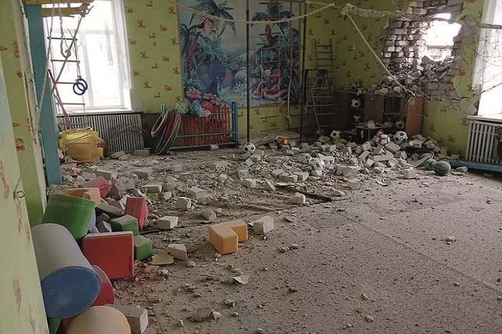 Tensão aumenta na Ucrânia: Bombardeamento russo atinge infantário