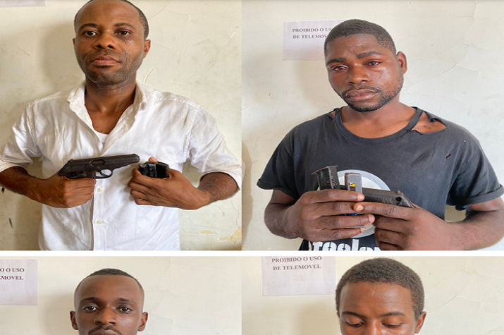 Assaltantes de carros altamente perigosos capturados pela polícia em Luanda