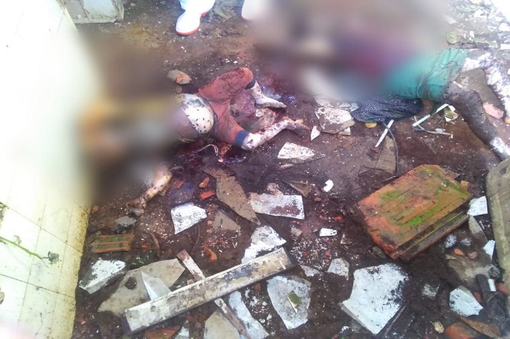 Crianças de 10 e 2 anos de idade encontradas mortas com sinais de cortes de cacos de garrafa no pescoço