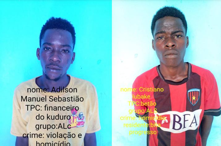 Polícia detém 2 cidadãos que violaram uma jovem e esfaquearam o namorado até à morte