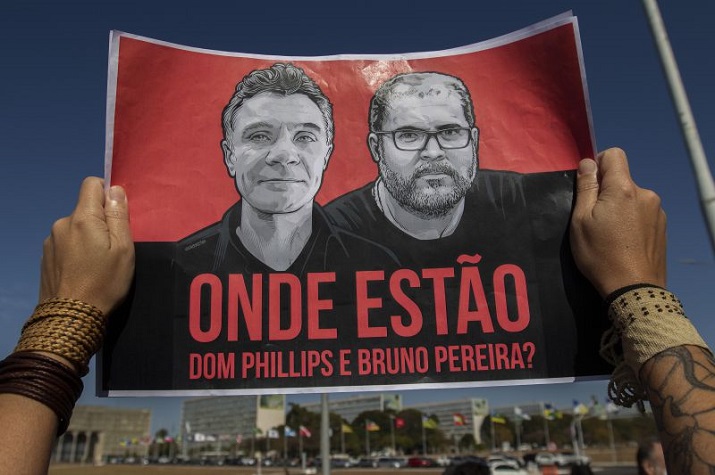 Encontrados corpos de jornalista e activista mortos na Amazónia