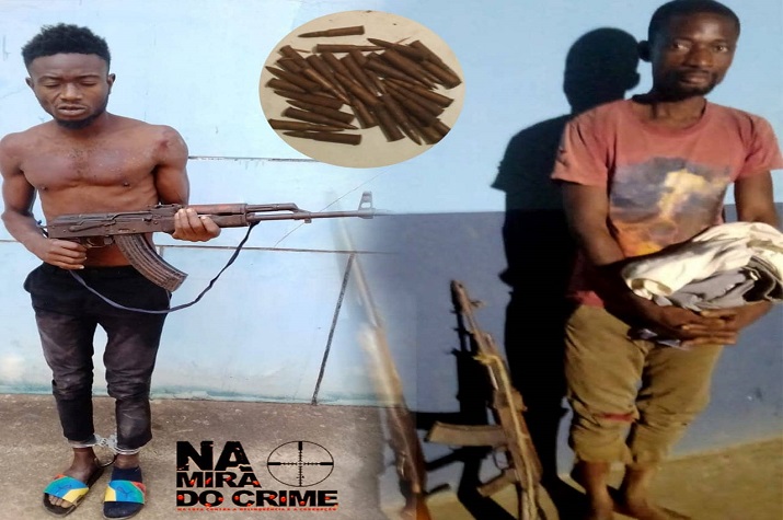 SIC e PNA detêm marginais em posse de três armas de fogo e 60 munições, 32 são de PKM