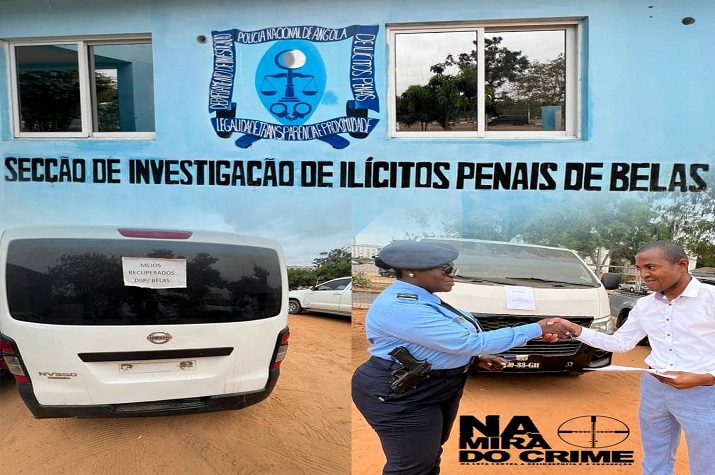 DIIP devolve viatura hiace recuperada no município de Belas ao legítimo proprietário