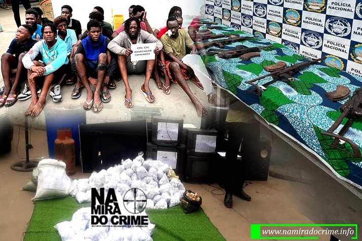 Polícia e SIC recuperam 25 armas de fogo no município de Luanda durante operação