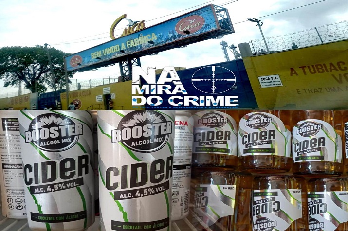 ALERTA: Cuca acusada de fabricar cerveja Booster Cider com impurezas