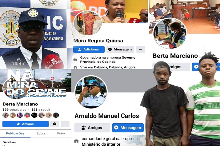 Capturados marginais que criaram perfis falsos da Vice-Presidente da República do Comandante-Geral e outras figuras  