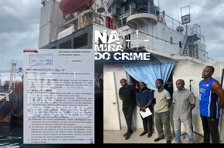 Navio Ngol Dande 1: SIC acusado de retirar do navio 11 mil dólares sem fundamento jurídico