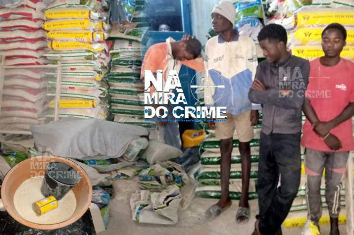 513 sacos apreendidos: SIC detém cidadãos que ensacavam arroz deteriorado para vender no Luvo