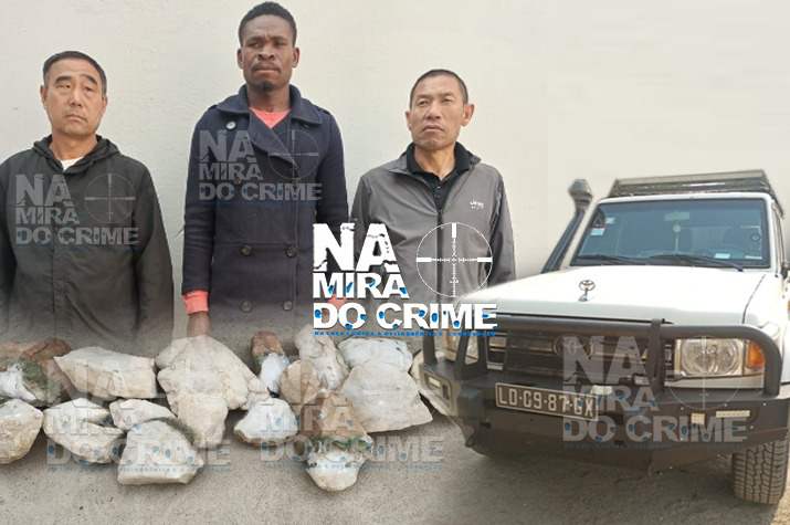 No Parque do Yona: Detidos chineses em posse de mineral “Quartzo” avaliado em mais de 12 milhões de kwanzas