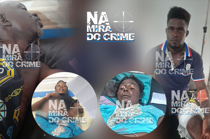 Marginais assaltam residências e disparam contra cinco pessoas, há uma criança e mulher grávida entre as vítimas