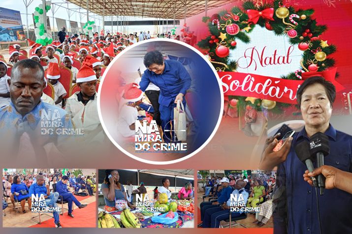 Grupo African Sunrise junta crianças, zungueiras e idosos no Natal solidário em Cacuaco