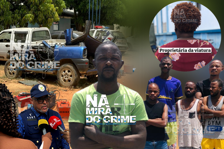 SIC/Luanda detém seis cidadãos implicados nos crimes de associação criminosa, furto de viatura e danos em Talatona.