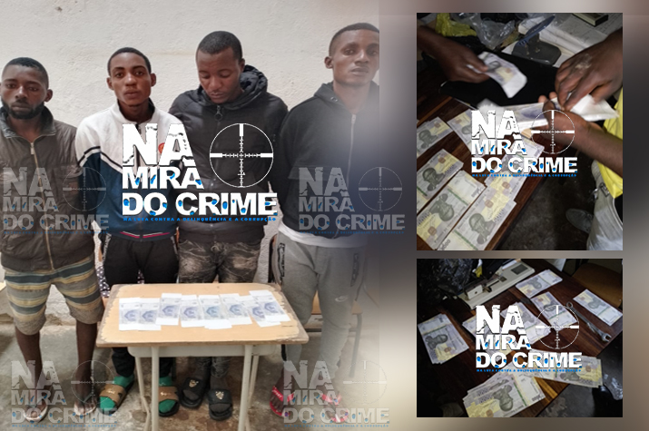 Em notas de 5 mil: Polícia na Huíla detém quatro jovens com mais de 1 milhão de kwanzas falsos