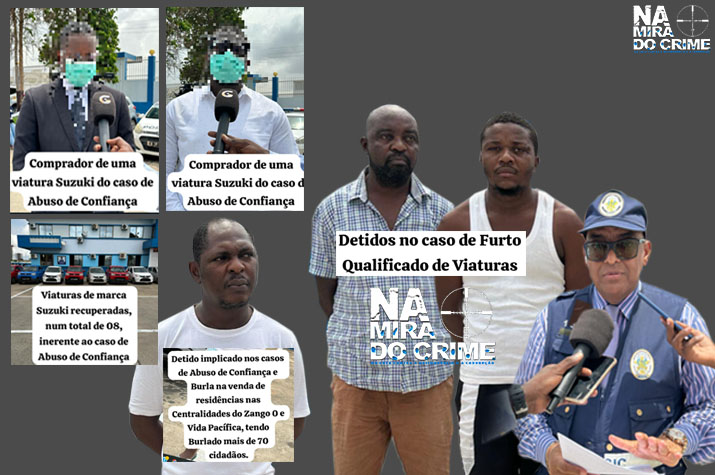 SIC-Luanda captura batuqueiros e marginal que furtou e vendeu 10 viaturas do amigo