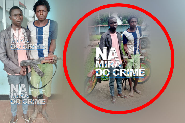 Capturados no Uíge marginais que roubaram arma de fogo de um segurança
