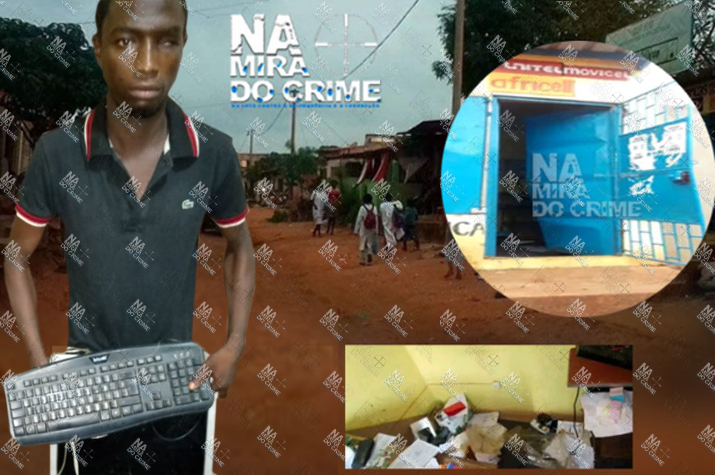 Polícia captura “Tá Lembido” e recupera computador furtado num cyber café no bairro Boa Fé