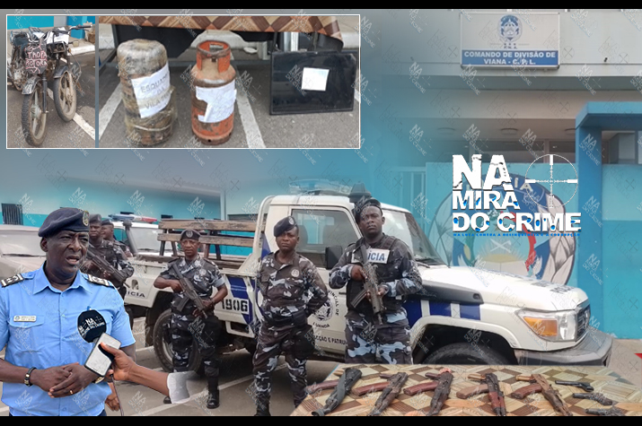 Recuperadas nove armas de fogo: Polícia Nacional em Viana intensifica combate ao crime