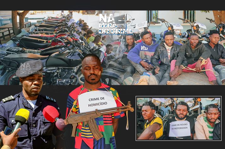 Huíla - Polícia Nacional na Chibia prende onze marginais que roubavam motorizadas à mão armada