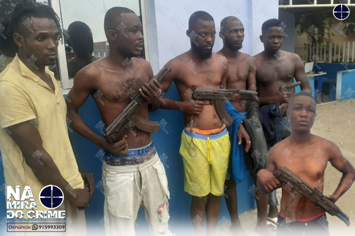 Brigada Anti-crime no Cazenga captura bandidos que assaltavam com armas de fogo