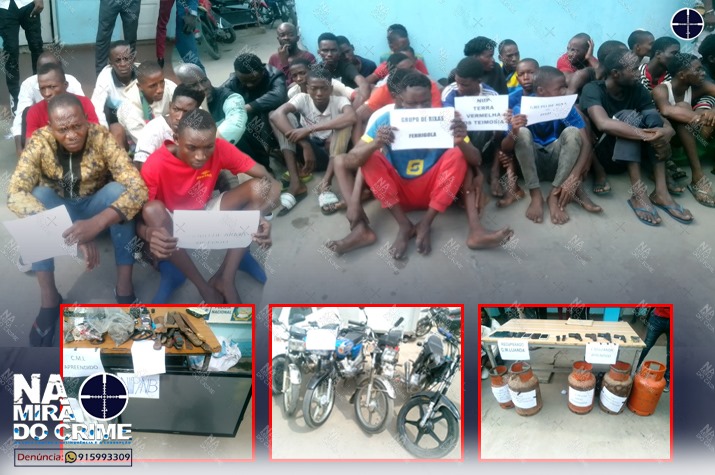 Polícia em Luanda detém 50 cidadãos e apreende quatro armas de fogo durante o último final de semana