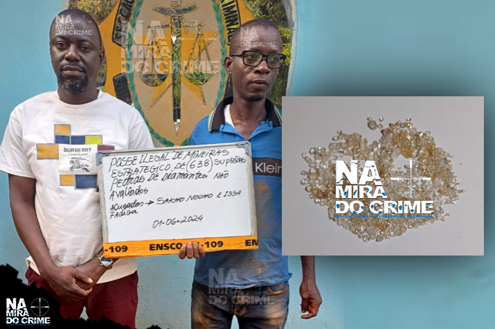 SIC apreende mais de 600 pedras de diamantes na Lunda Norte