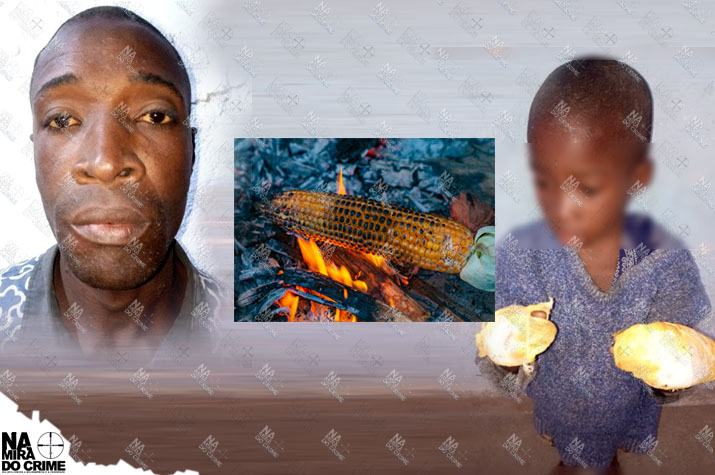 Em Benguela: Pai coloca as mãos do filho no  fogo por comer milho assado  