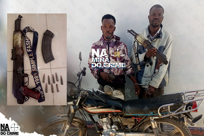 Recolhidos na Huíla bandidos que assaltavam moto-taxistas com recurso à arma de fogo