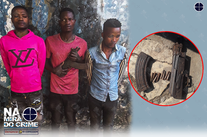 Com AKM: Capturados bandidos que roubaram mais de 500 mil kwanzas numa cantina