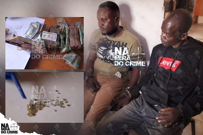 SIC na Luanda-Norte apreende mais de 70 pedras de diamantes, mais de cinco mil dólares norte-americanos e vários milhões de kwanzas
