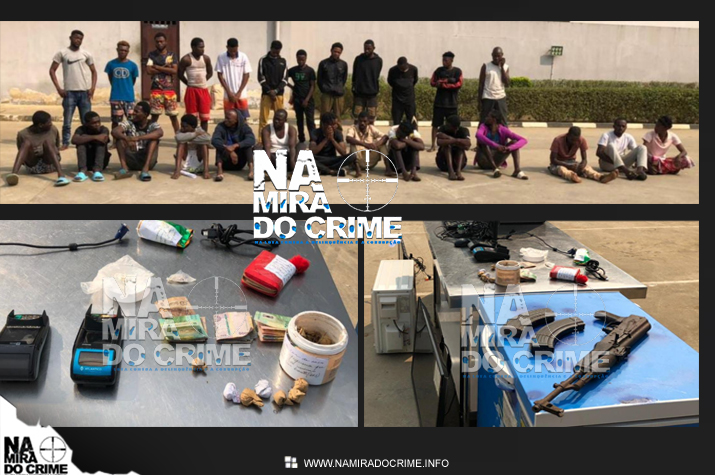 SIC em Cabinda detém 34 suspeitos e apreende AKM e droga do tripo crack