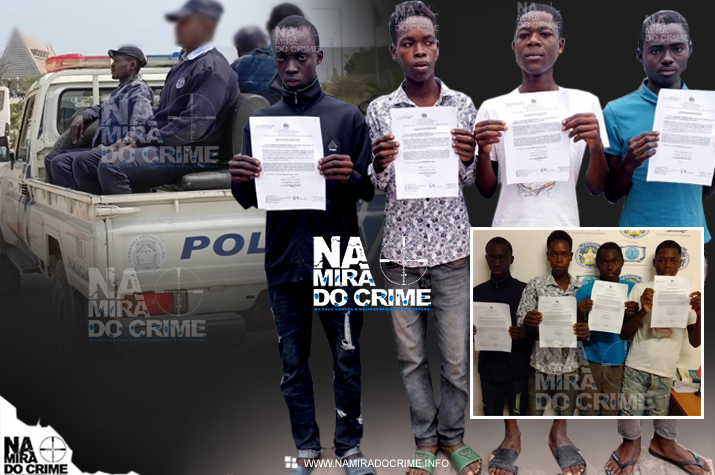 Polícia no Sumbe captura quatro jovens que em Fevereiro violaram sexualmente menor de 16 anos de idade
