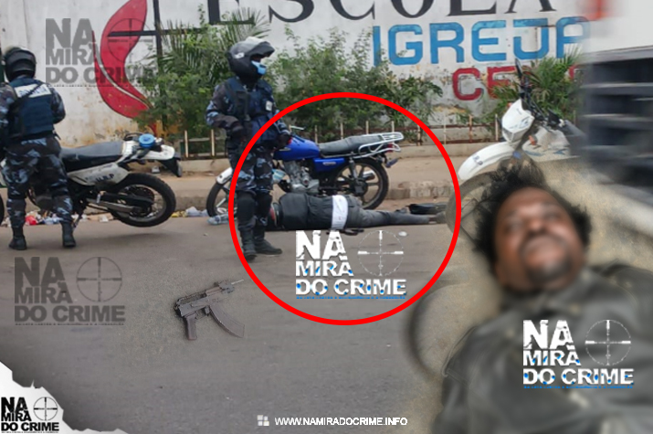 No Cazenga: Brigada Moto “abate” marginal que tentava assalto na via pública com AKM