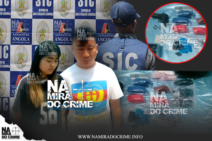 Chinês e vietnamita apanhados no Condomínio Vereda das flores com arma de fogo,  Anfetamina, Cocaína pura e Heroína