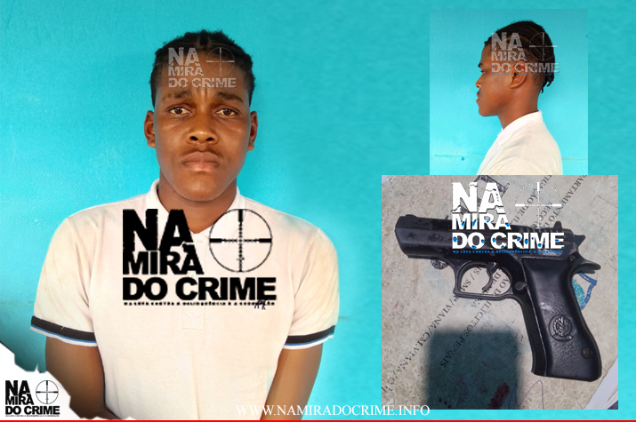Diz que a arma foi entregue por um polícia: DIIP no Baia detém jovem de 21 anos em posse de uma arma de fogo