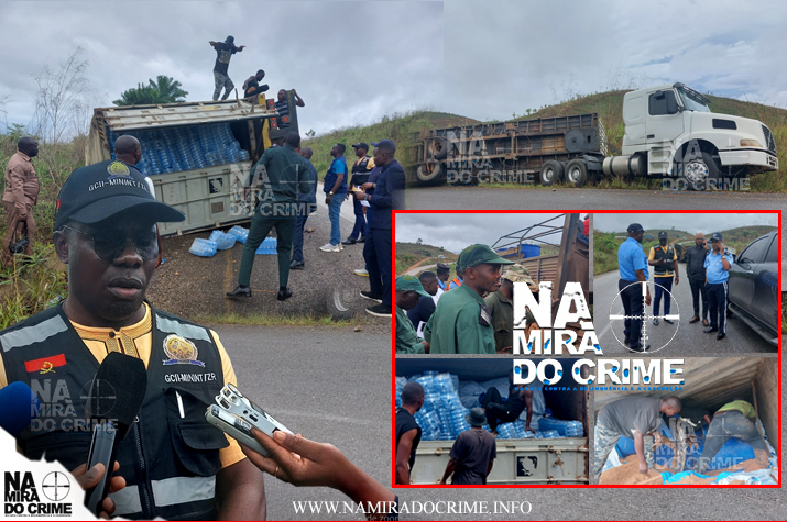 Camião da Auto Sueco capota no Zaire com mais de 30 mil litros de combustível de contrabando, ninguém foi detido