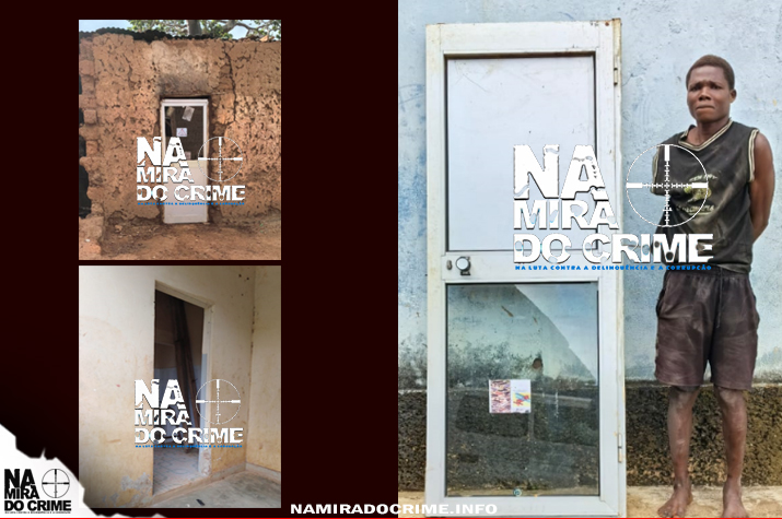 Jovem arranca porta de alumínio da Escola Primária de Quibanga e coloca na sua residência de "adobe"  