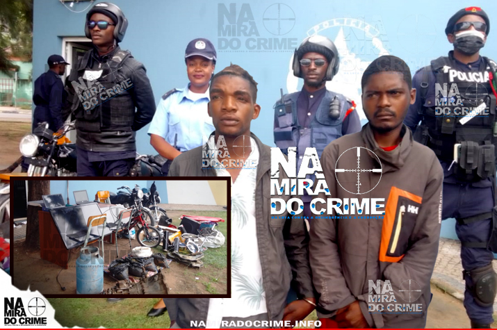 Lubango – Polícia da Segunda Esquadra detém criminosos acusados de roubar duas motorizadas