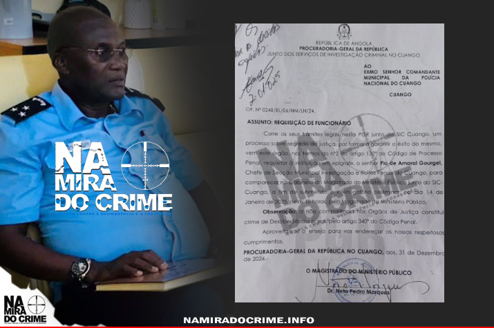 SIC prende chefe do DIIP no Cuango por corrupção e abuso de poder  