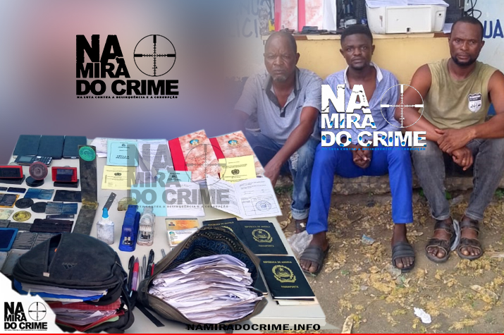Congoleses capturados no Kilamba Kiaxi com mais de 267 certidões, mais de 310 assentos de nascimento e 14 carimbos do Ministério da Justiça