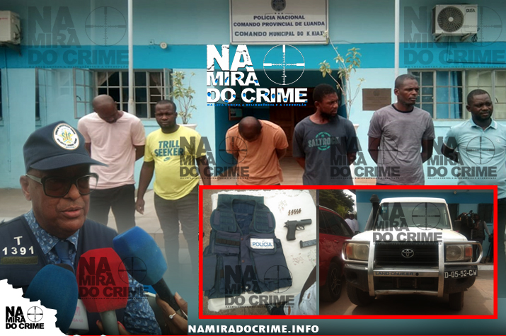 SIC-Luanda desmantela grupo de ‘bandidos’ formado por militar e polícia envolvido em rapto e associação criminosa