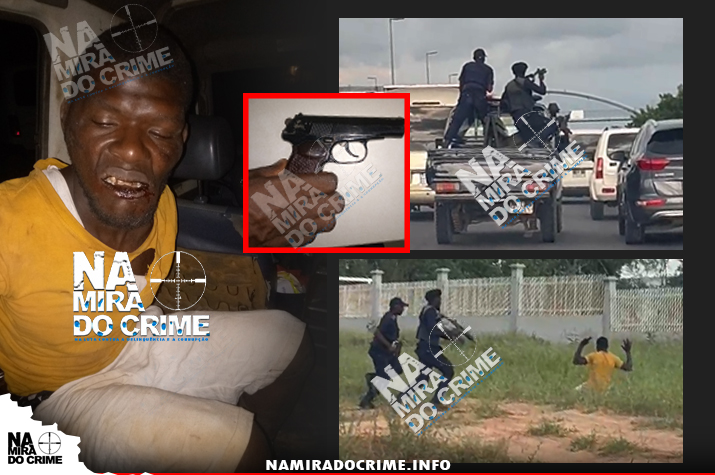 Luanda: Perseguição policial termina com a captura de marginal que roubou viatura com recurso a arma de fogo