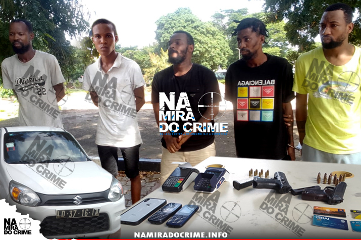 SIC- Luanda 'desbarata' grupo de bandidos altamente perigosos que assaltavam no Mártires e Gamek com arma de fogo