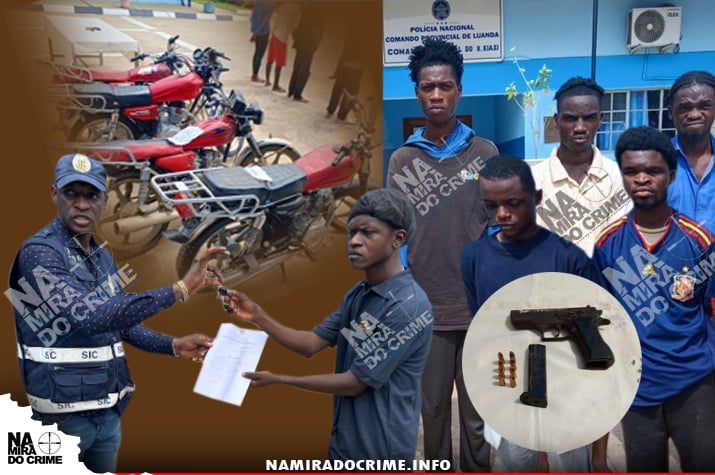 SIC-Luanda captura bandidos que assaltam e matam moto-taxistas no Nova Vida